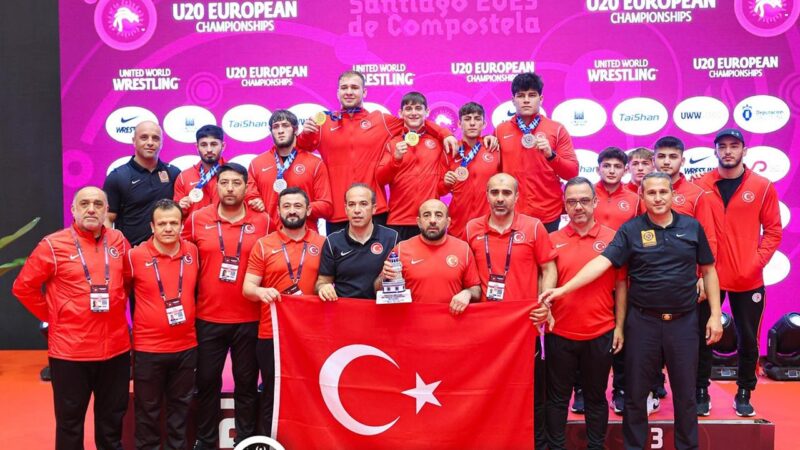 İspanya'da düzenlenen 20 Yaş Altı Avrupa Güreş Şampiyonası'nın son gününde