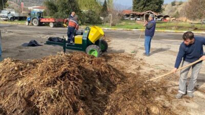 32 ton bitkisel atık, 10 ton gübreye dönüştü