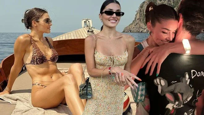 Hakan Sabancı ile İtalya’da: Hande Erçel’den yeni pozlar