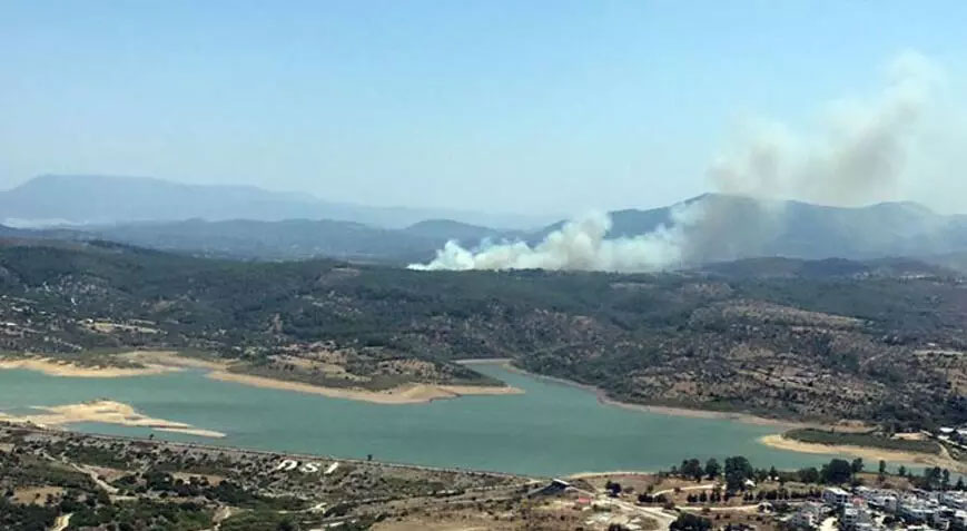 Milas’ta orman yangını! Havadan karadan müdahale
