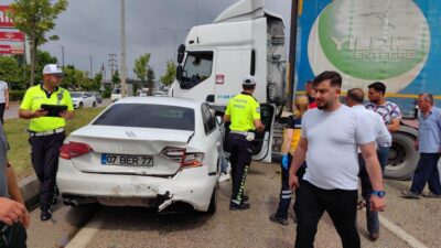 Bursa’da TIR kazaya neden oldu