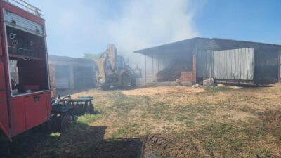 Bursa’da ahırda yangın