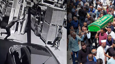 Forkliftten devrilen paletlerin altında kalan liseli Ahmet, toprağa verildi