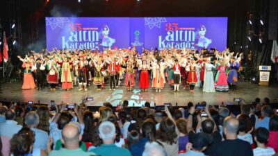Bu yıl 35’incisi gerçekleştirilen Uluslararası Altın Karagöz Halk Dansları Yarışması’nın