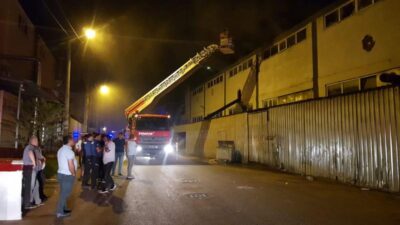 Bursa’da fabrikada yangın