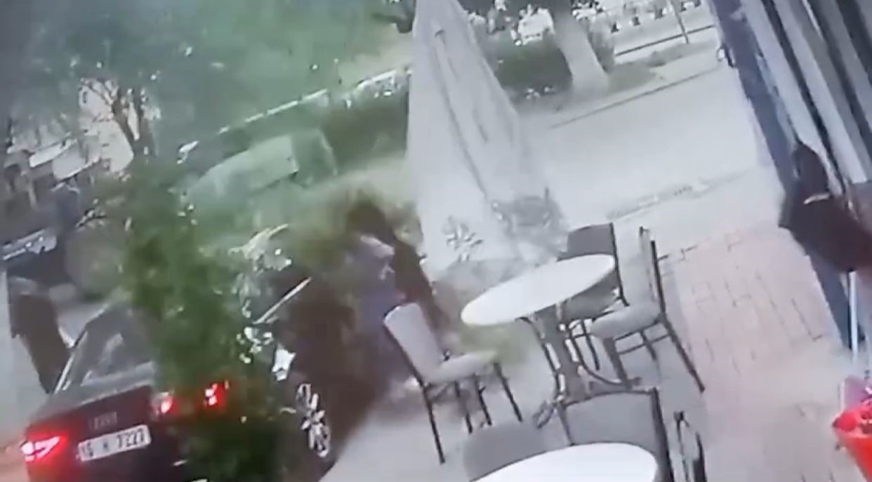 Bursa’da faciadan son anda kurtuldu! İşte o anlar…