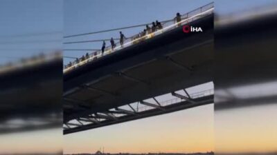 Gençlerin tehlikeli oyunu! Serinlemek için…