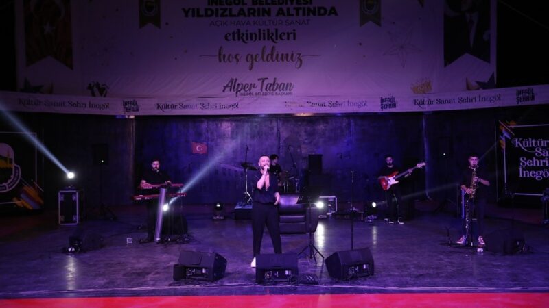 İnegöl Belediyesi’nin “Yıldızların Altında Açık Hava Kültür Sanat Etkinlikleri” kapsamında