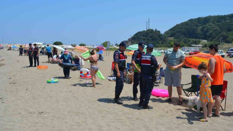 Bursa Karacabey’in turizm bölgelerinde İlçe Jandarma Komutanlığı’na bağlı ekipler tarafından