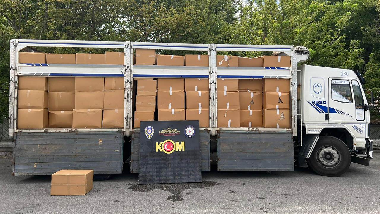 Milyonluk kaçak sigara operasyonu