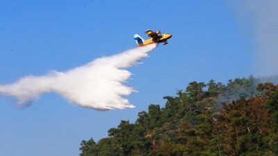 Marmaris’te orman yangını! Kontrol altına alındı