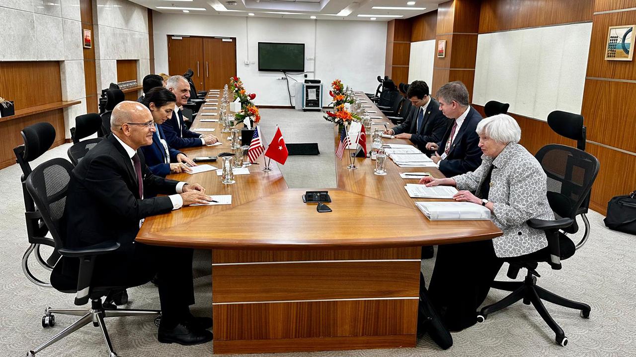 Bakan Şimşek, ABD’li mevkidaşı ile görüştü