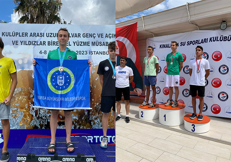 Bursa Büyükşehir Belediyesporlu yüzücü Özgür Yonca madalyaları topladı Bursa Büyükşehir Belediyesporlu yüzücü Özgür Yonca madalyaları topladı