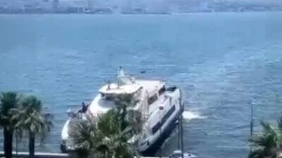 Yolcu gemisi kıyıya çarptı