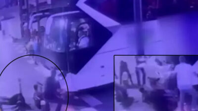 Terminalde dehşet! Otobüs 2 çocuğu altına aldı