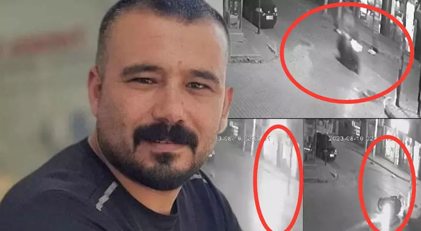 Ölüm anı ortaya çıktı! Önce kaldırıma ardından aydınlatma direğine çarptı