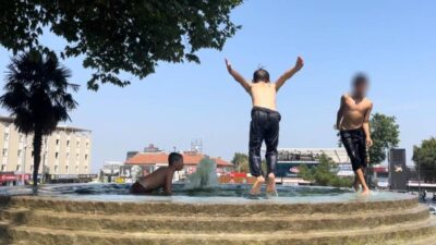 Bursa’da çocukların tehlikeli oyunu