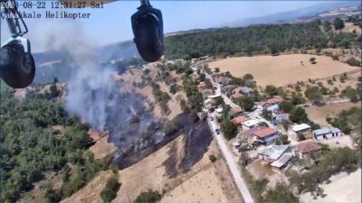 Çanakkale’deki yangının çıkış görüntüsü ortaya çıktı