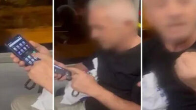 Otobüste gizlice fotoğraf çekerken suçüstü yakalandı