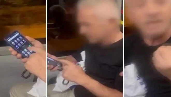 Otobüste gizlice fotoğraf çekerken suçüstü yakalandı Otobüste gizlice fotoğraf çekerken suçüstü yakalandı