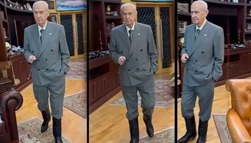 Bahçeli’nin çizmeli mesajı Yunanistan’da gündem oldu Bahçeli’nin çizmeli mesajı Yunanistan’da gündem oldu