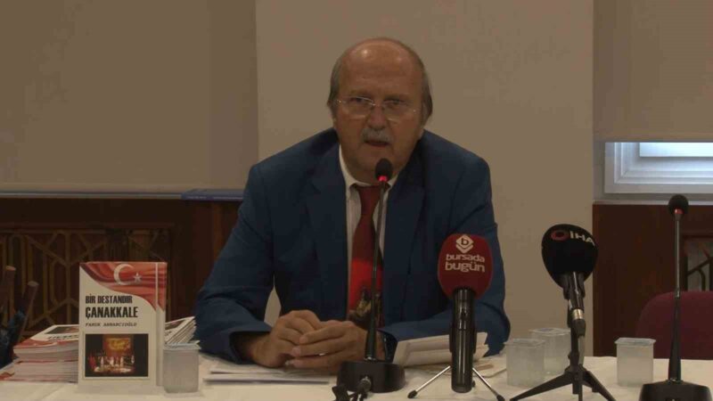 Anbarcıoğlu’ndan ‘Bir Destandır Çanakkale’ kitabı Bursa Kent Konseyi Şairler Yazarlar Çalışma Grubu Başkanı Faruk Anbarcıoğlu’nun