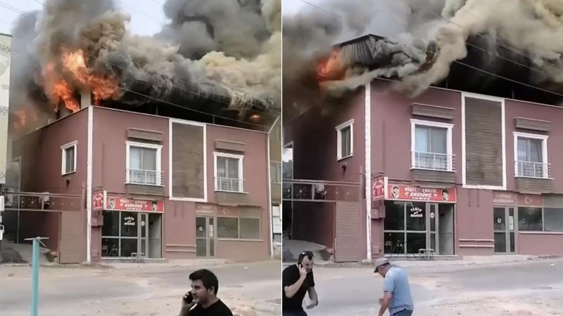 Bursa’da korkutan yangın