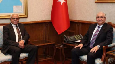 Bakan Güler, Pakistan Büyükelçisi Junaid’i kabul etti