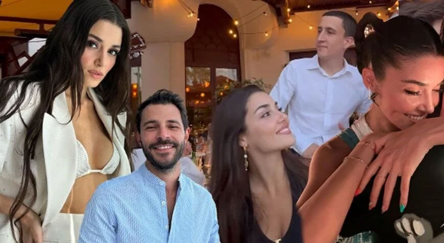 Hande Erçel ile Hakan Sabancı’dan mutluluk pozu