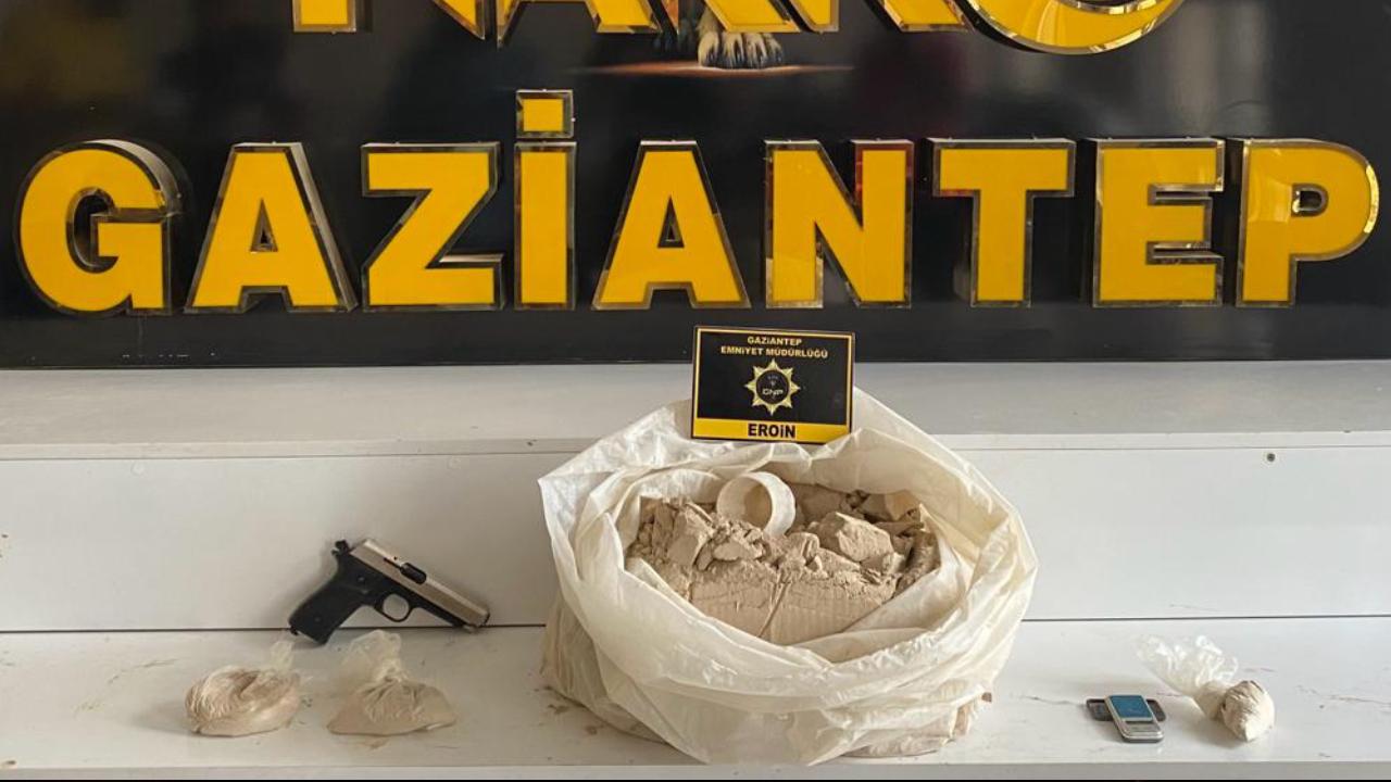 Gaziantep’te 11 kilogram eroin ele geçirildi
