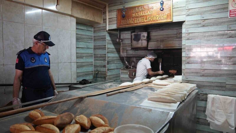 Gürsu fırınları denetim altında Gürsu Belediyesi Zabıta Ekipleri, fırınlarda ekmek gramajı ve hijyen denetimi