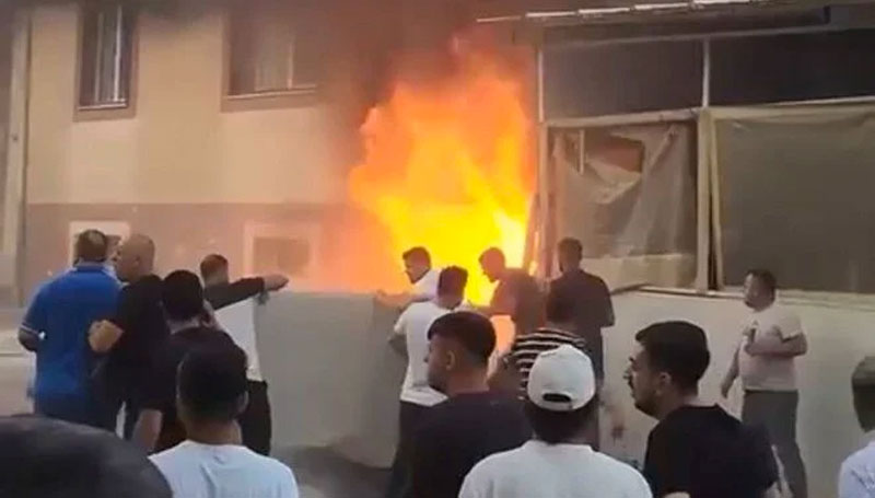 Yangın dehşeti: 4’ü çocuk 8 kişi dumandan etkilendi