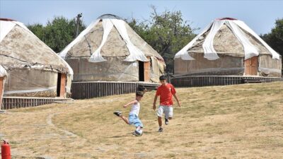 Osmanlı’nın savaşlara hazırlandığı Kocayayla’daki otağlar depremzede çocukları ağırlıyor