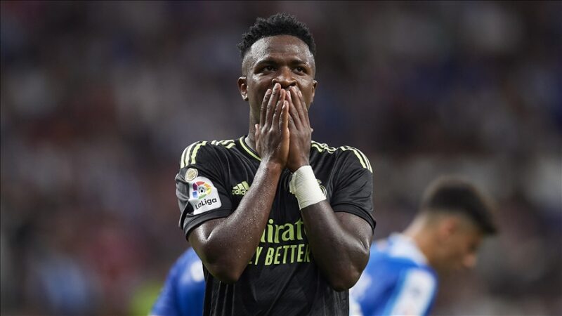 İspanya'nın Real Madrid takımında forma giyen Brezilyalı forvet Vinicius Junior'un