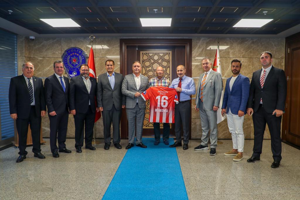 Emniyetspor’dan Zaimoğlu’na ziyaret Emniyetspor’dan Zaimoğlu’na ziyaret