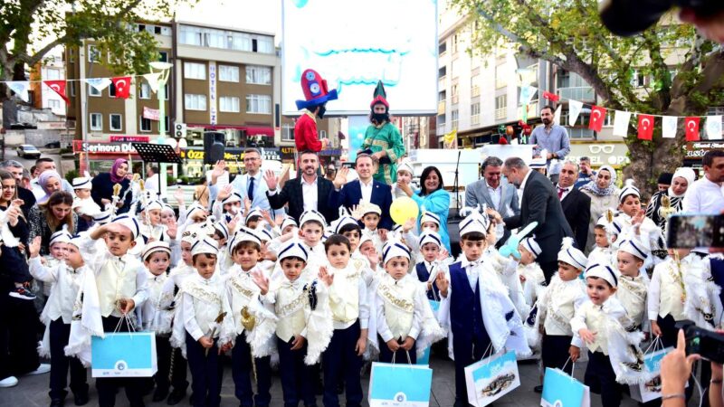 Kestel’de coşkulu sünnet şöleni Kestel Belediyesi tarafından geleneksel hale getirilen sünnet şöleni ile 72
