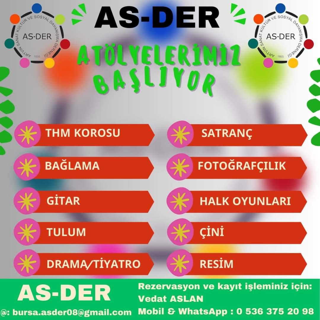 AS-DER'in sanat kursları başlıyor 1 4dd1fe4a ade8 4bec b8af 8af45cd794cd