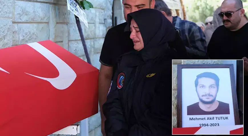 Helikopter kazasında hayatını kaybeden pilot toprağa verildi