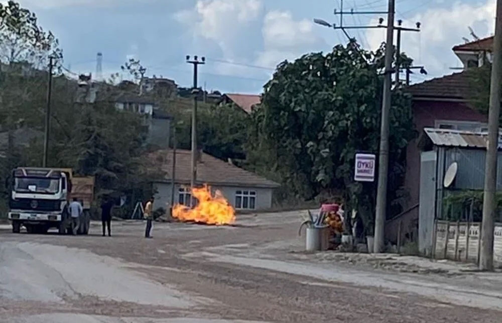 Doğalgaz çalışması sırasında patlama: 1 işçi yaralı