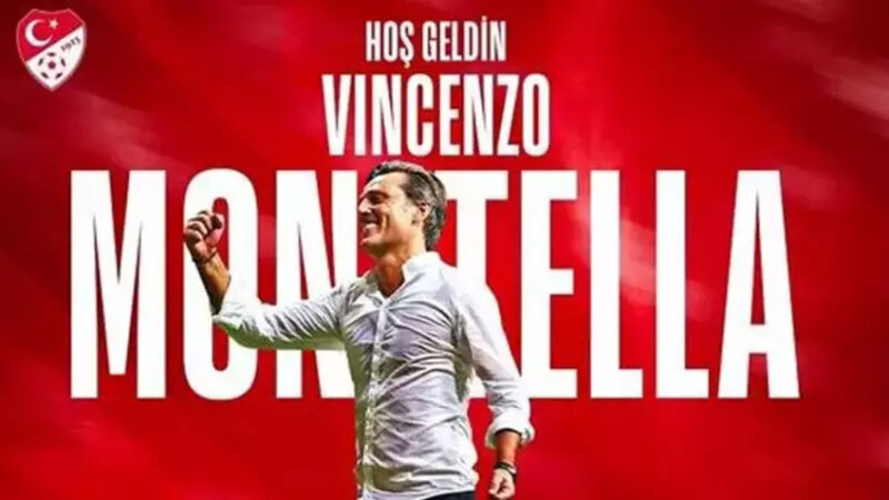 TFF, A Milli Takım Teknik Direktörlüğüne Vincenzo Montella'nın getirildiğini açıkladı.