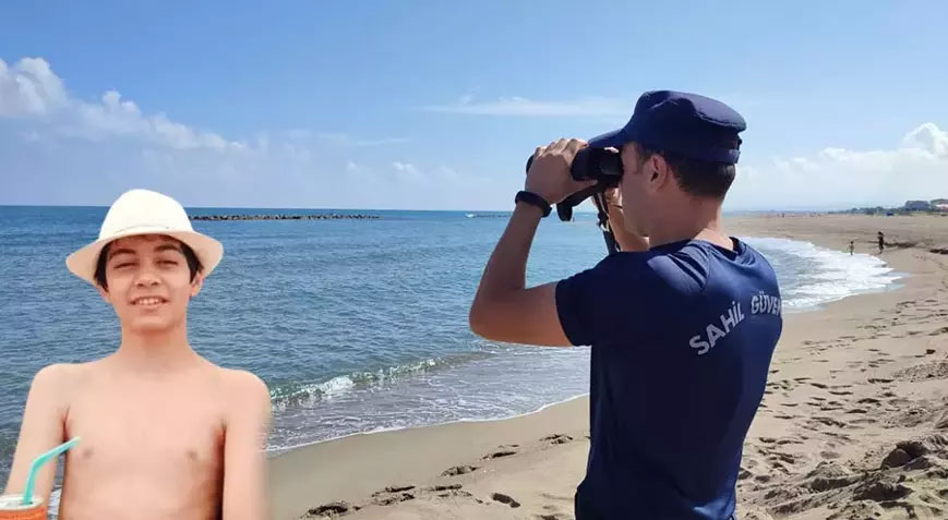 Denizde kaybolan 14 yaşındaki çocuk, 4 gündür aranıyor