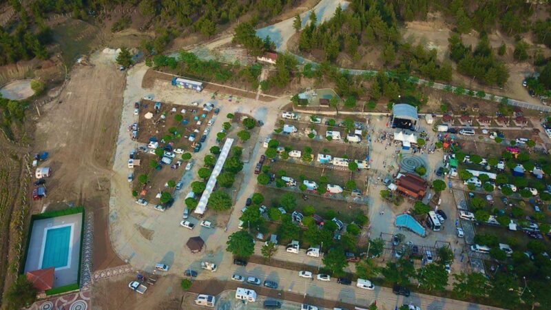 Bursa'nın Harmancık ilçesindeki kamp ve karavan alanının Uluslararası Kamp ve