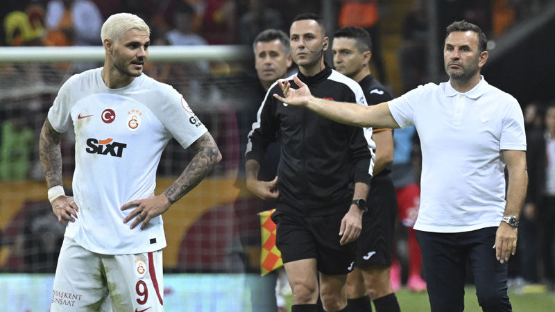 Okan Buruk’tan Icardi’ye övgü: Mermiye kafasını soktu Samsunspor'u 4-2 yenen Galatasaray'ın teknik direktörü Okan Buruk, takımının 4.