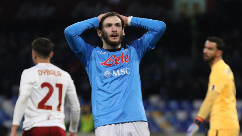 Napoli'nin Gürcü futbolcusu Khvicha Kvaratskhelia, Mart ayından bu yana oynadığı