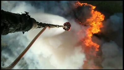 Bursa’daki orman yangınına müdahale böyle görüntülendi