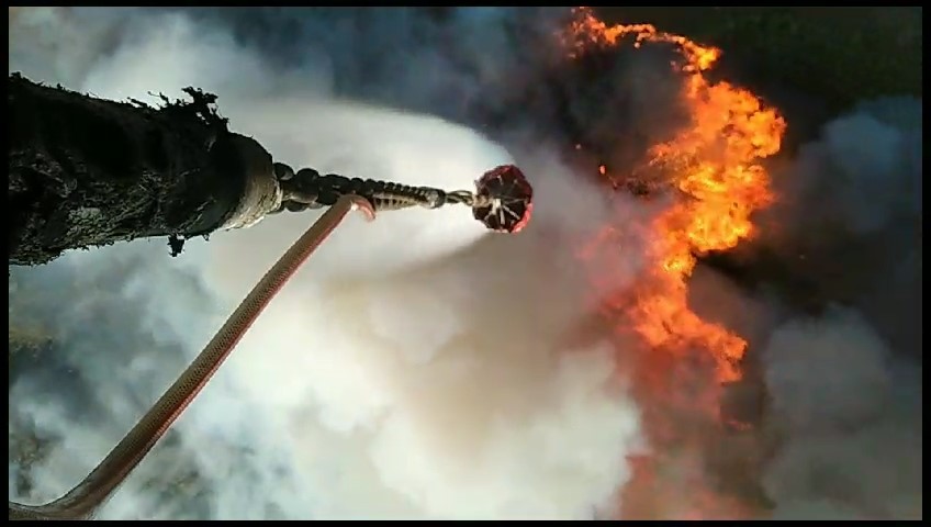 Bursa’daki orman yangınına müdahale böyle görüntülendi