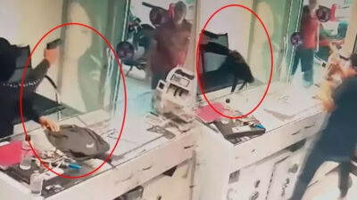 Silahlı ve maskeli soyguncu dehşeti! Kuyumcu çalışanını vurup, yarım kilo altınla kaçtı