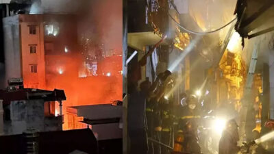 9 katlı apartman alev aldı! 30 kişi yanarak can verdi