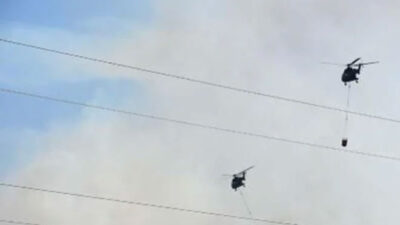 İzmir’de orman yangınına müdahale eden helikopter baraja düştü: 3 can kaybı