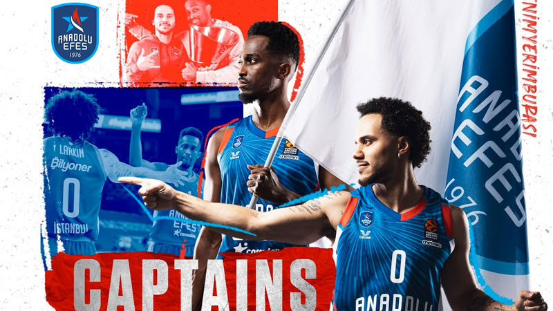 Anadolu Efes’te yeni kaptanlar belli oldu Anadolu Efes Erkek Basketbol Takımı'nda yeni kaptanlar Shane Larkin ile